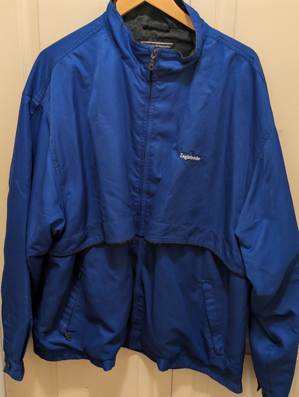Men’s Cutter Buck CB Windtec Blue Vented Full Zip Golf Jacket Sz XXL